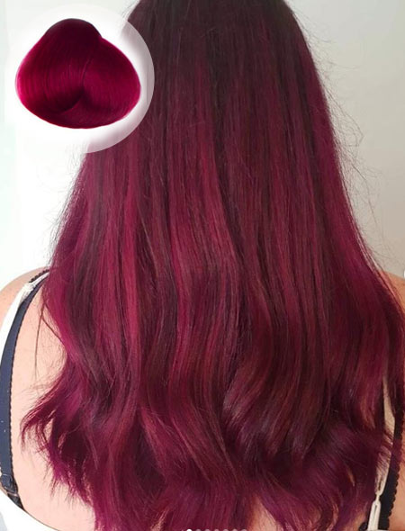 Rose Red Hair Color