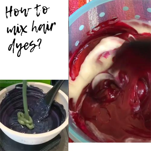 Mixing Hair Dye at Home